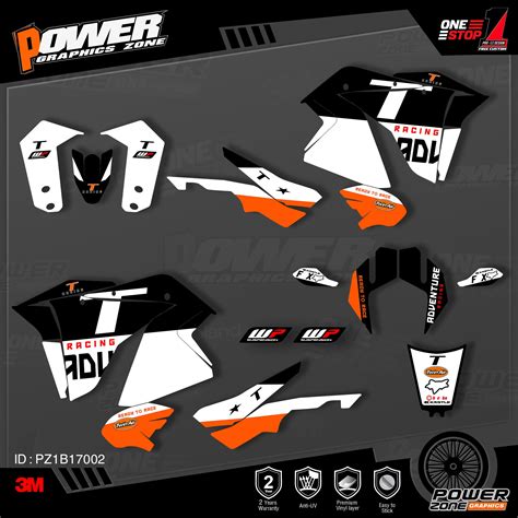 Powerzone Custom Team Graphics Backgrounds Decals 3m Stickers Kit For