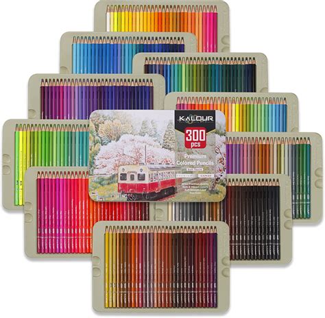 Kalour Professional Colored Pencilsset Of 300 Colorsartists Soft Core
