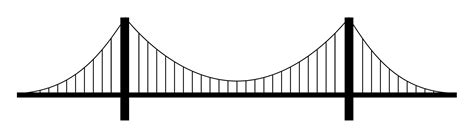 Golden Gate Bridge Silhouette Vector At Getdrawings Free Download