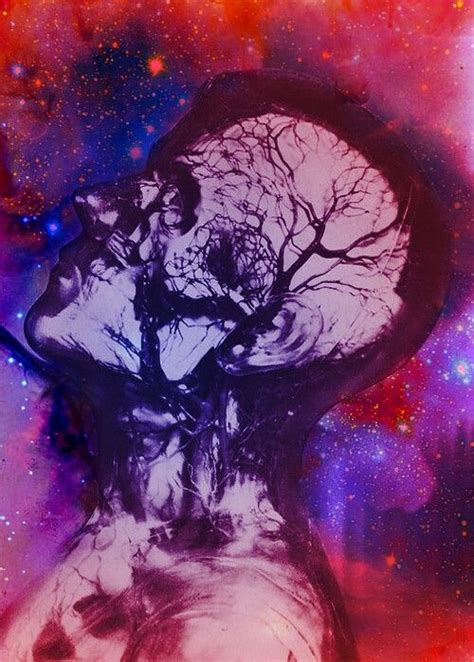 Galaxy Human Trippy Tumblr Galileo Wow Art Visionary Art
