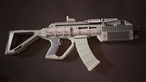Sci Fi Futuristic Assault Rifle 3d Model By Magtechnologies