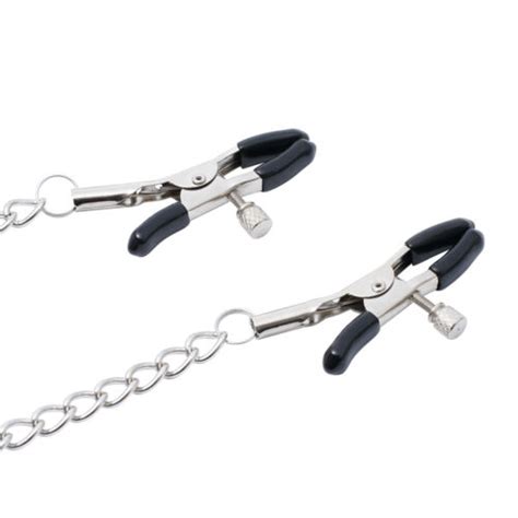 Metal Nipple Clamps Breast Clit Pussy Labia Clips Torture Slave Fetish