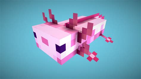 Minecraft Axolotl 💧 Download Free 3d Model By Marina Vildanova