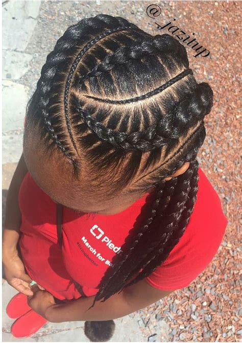 If you are getting tired of wearing your braids down all the time, consider styling them differently to switch up your look. Braids Hairstyles For Kid | Fade Haircut
