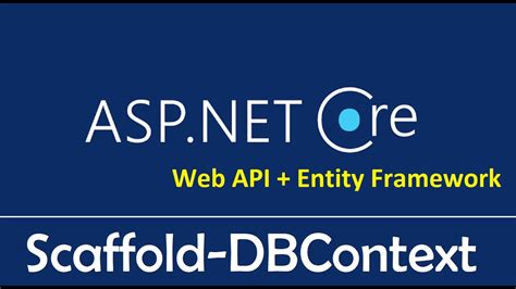 ASP NET Core Web API Entity Framework Core Scaffold DbContext EP YouTube