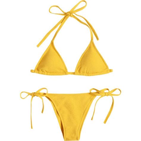 Beach Wear Bikini Bikini Swimsuits Yellow Bikini Set Yellow Swimwear