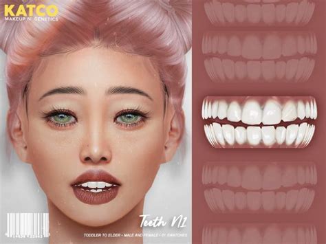 Katco Teeth N1 Natural The Sims 4 Download Simsdomination In