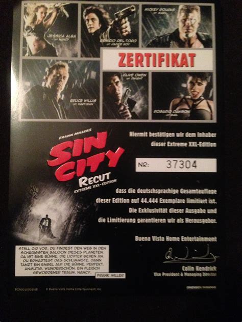 Sin City Recut And Extended 2 Dvds Im Pappschuber Inkl Buch Amazon