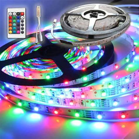 Rgb 3528 Smd 60 Led M Led Strip Light 24key Remote Control Rc