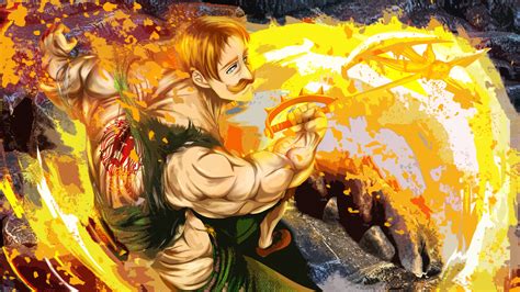 Fire Around Escanor 4k Hd The Seven Deadly Sins Wallpapers