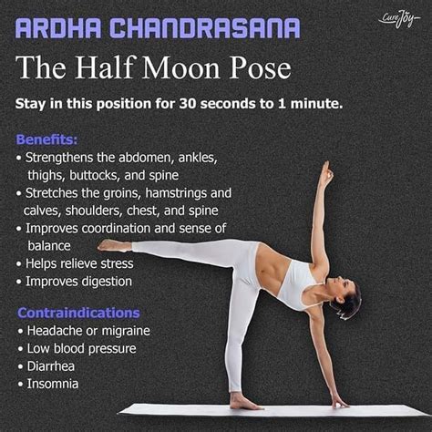 This powerful and energizing pose has a lot of depth. ⚡The Half Moon Pose | How to relieve stress, Kundalini ...