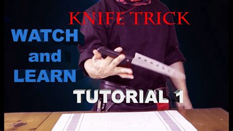 Knife Tricks Tutorial 1 Teppanyaki Tricks Revealed And Tutorials Youtube
