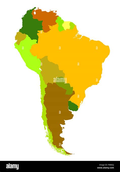 Latin American Countries Map Hi Res Stock Photography And Images Alamy