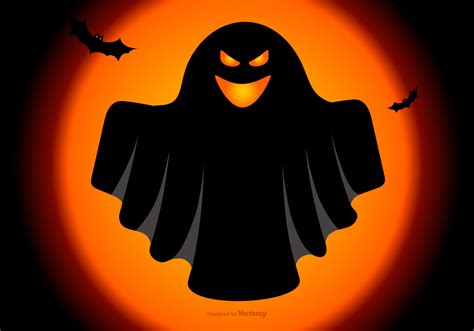 Spooky Halloween Ghost Illustration Download Free Vector Art Stock Graphics And Images