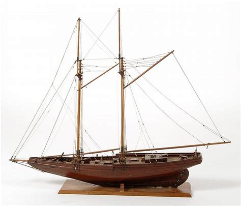 Lot Model Of The Grand Banks Fishing Schooner Bluenose