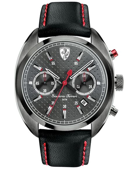 Get the best deals on mens ferrari watch and save up to 70% off at poshmark now! Lyst - Ferrari Scuderia Men's Chronograph Formula Sportiva Black Leather Strap Watch 43mm 830209 ...