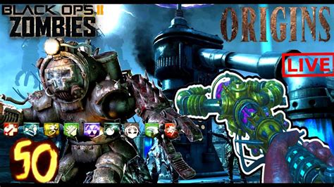 Crazy Origins Round 50 Challenge Black Ops 2 Zombies Gameplay