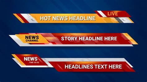 News Banner For Tv Channel Tv Channel Infographic Design Template
