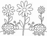 Coloring Bugs Lady Insect Ladybugs Printable Flowers Ladybug Para Bug Insects Sheets Flower Bestcoloringpagesforkids Dibujos Children Coloringpages101 Pre Crafts Colour sketch template
