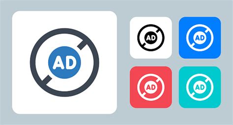 Skip Ads Icon Vector Illustration Skip Stop Block Ads Ad Advertising