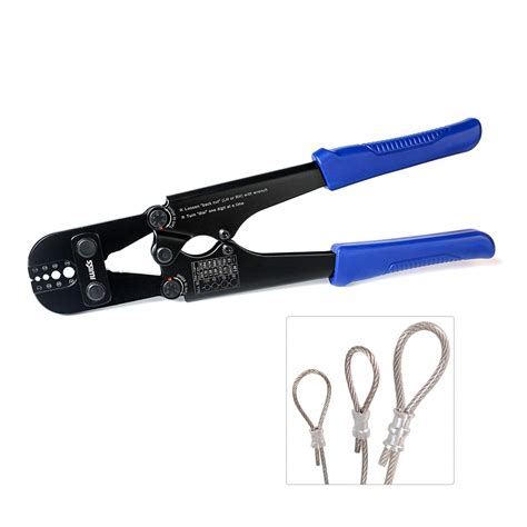 Iwiss Wire Rope Crimping Tool For Aluminum Oval Sleevesstop Sleeves