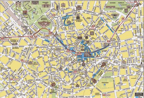 Mapa Plano Y Callejero De Milán Guía Blog Italia