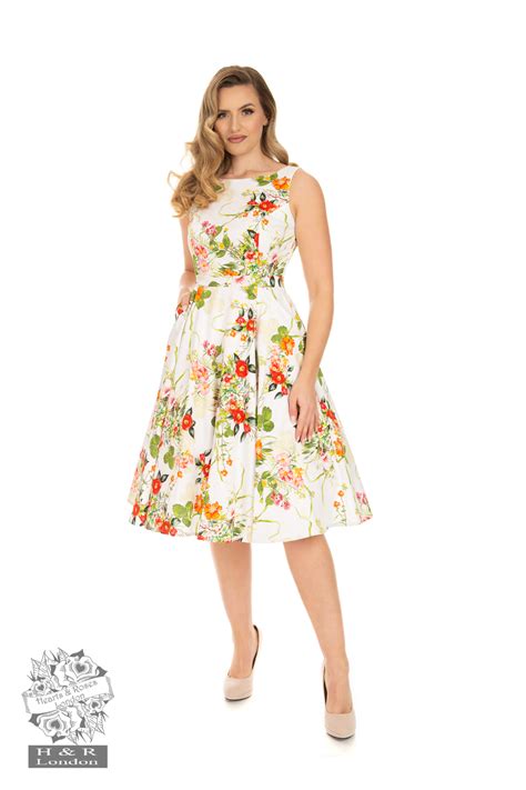 Layla Floral Swing Dress Hearts And Roses London