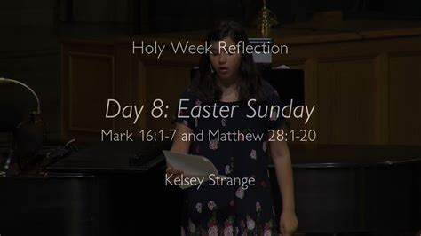 Holy Week Reflection Day Youtube