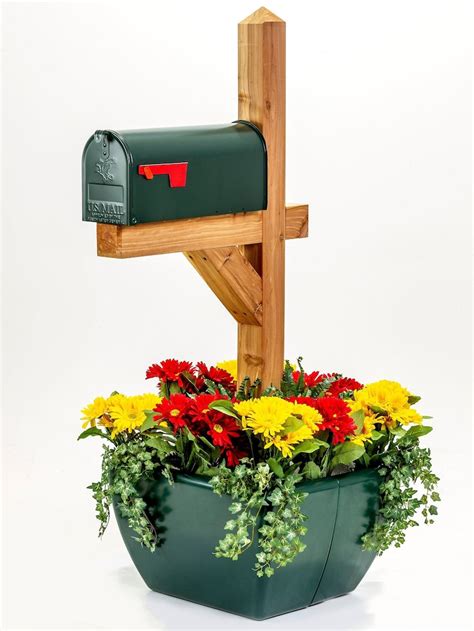 Snappot Mailbox Post Planter Forest Green Flower Pot For Etsy