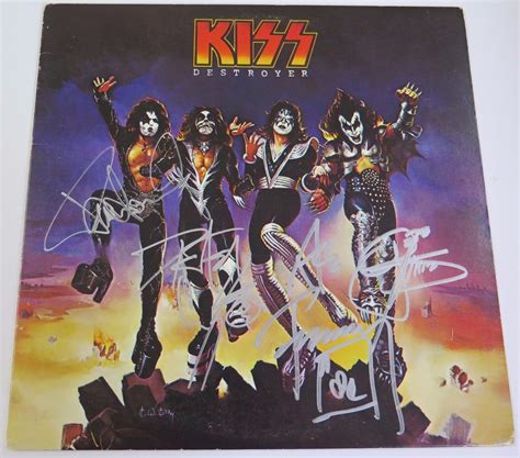 Lot Detail Kiss Original Group Signed Destroyer Record Album