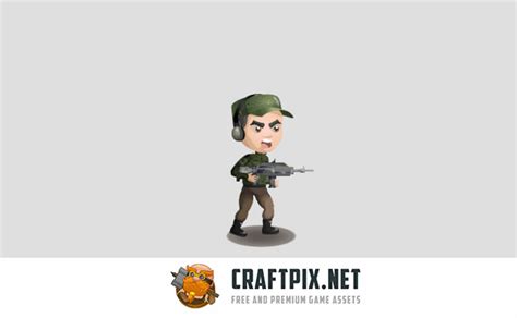 2d Game Soldiers Character Sprites Sheets Character Soldier Sprite