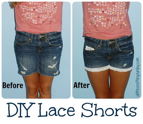Diy Lace Shorts A Little Craft In Your Day
