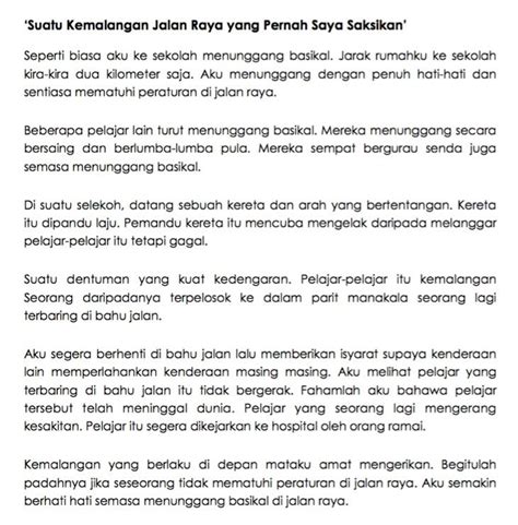 6 tahun 5 tahun 7 tahun tahun 1 bahasa melayu 2 suku kata kv kvk v kvk kvk kv kvk. 11 Contoh Karangan UPSR Terbaik Bahasa Melayu | School ...