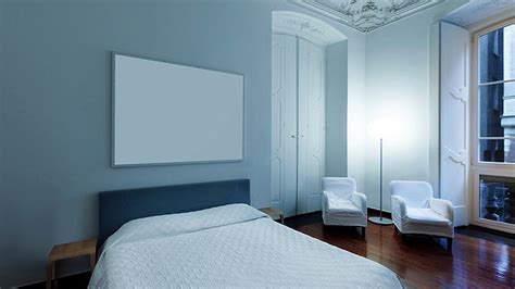 Painting an accent wall in a dark shade visually pushes it backward giving the room. How to make any room look bigger just by painting it ...