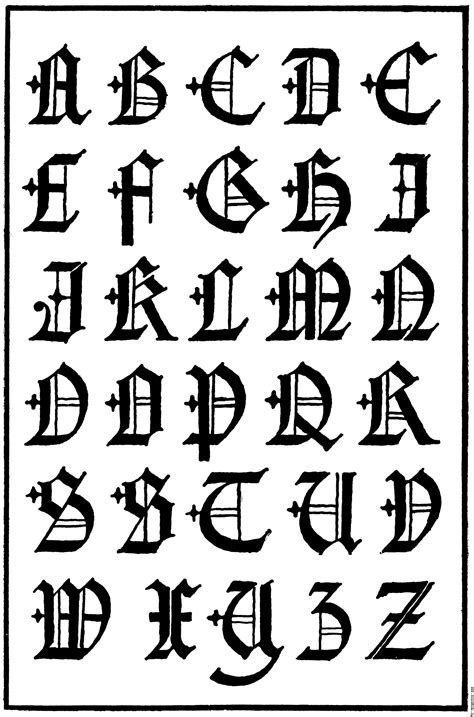 The Ultimate Guide To Gothic Font Alphabet Letters A S D F Learning Fun