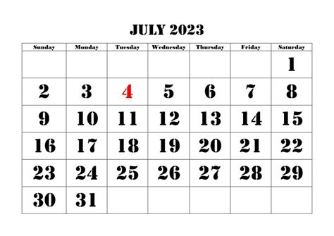 Cute July 2023 Calendar Archives