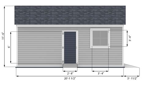 16x20 Garage Shed Side Preview