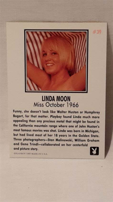 Playboy S Playmate Of The Month Miss October Linda Moon Playboy