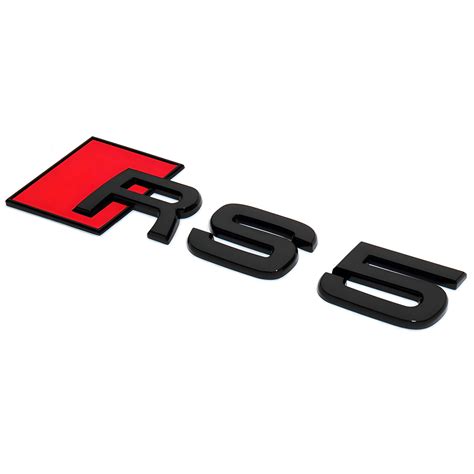 Rs5 Trunk Badge For Audi Black