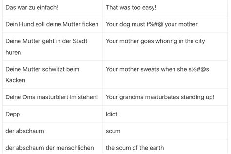 German Swear Words Are Weird German Swear Words German Phrases