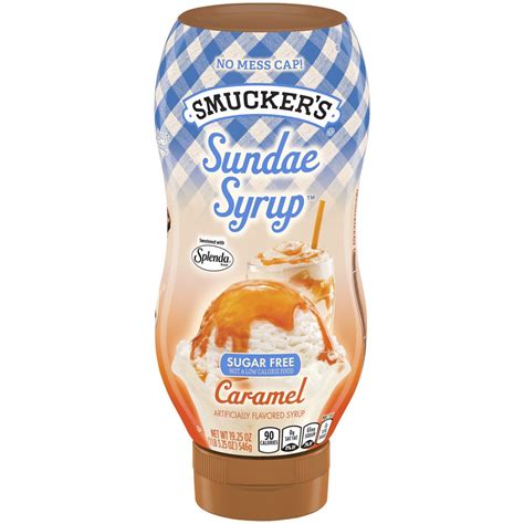 Sugar Free Caramel Artificially Flavored Sundae Syrup Smuckers