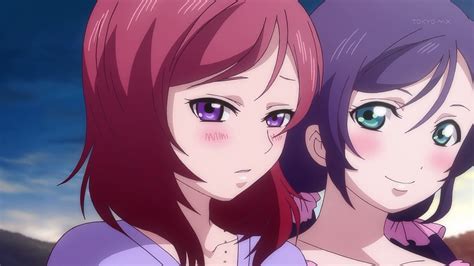 Clouds Redheads Green Eyes Purple Hair Anime Purple Eyes Anime Girls