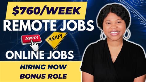 $760/Week Remote Jobs: Work From Home Jobs 2023, Online Customer