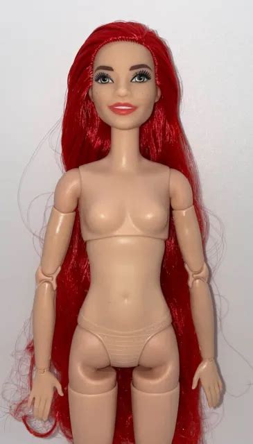 Barbie Color Reveal Mermaid Made To Move Hybrid Nude Doll Extra Long Red Hair Picclick