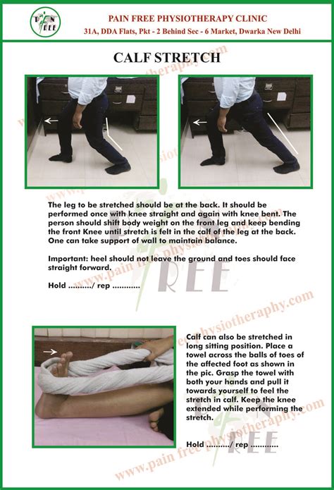 Learn The Proper Calf Stretch Exercises Pain Free Physiotherapy