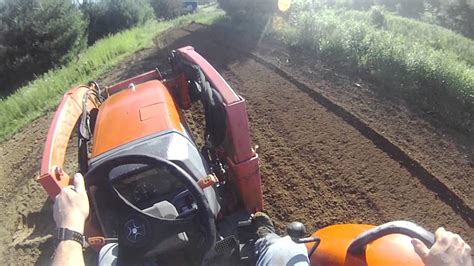 Tilling The Garden With Kubota Tractor And Tiller Youtube