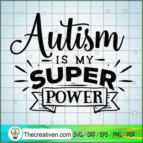 Autism Is My Super Power Svg Free Autism Svg Free Free Svg For Cricut