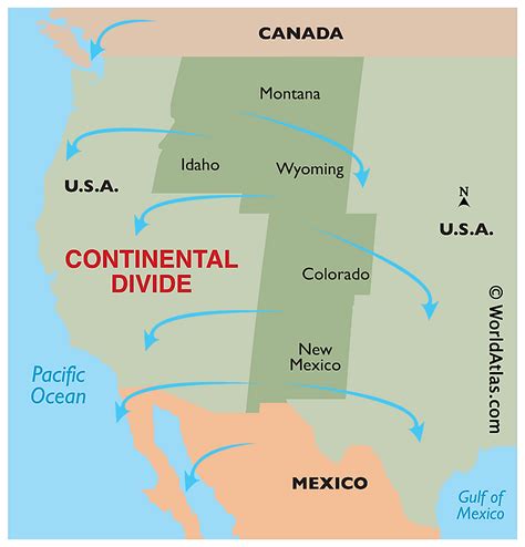 Continental Divide Worldatlas