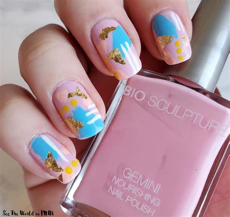 Manicure Monday Pastel Abstract Nail Art See The World In Pink
