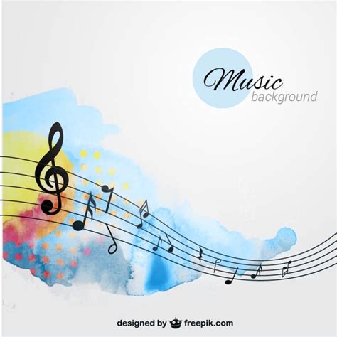 This overview changes from day to day. Free Vector | Hand painted music background